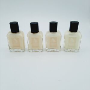 Lot of 4 Avon Black Suede After Shave Soother Mini Bottle .5 Oz NEW OLD STOCK